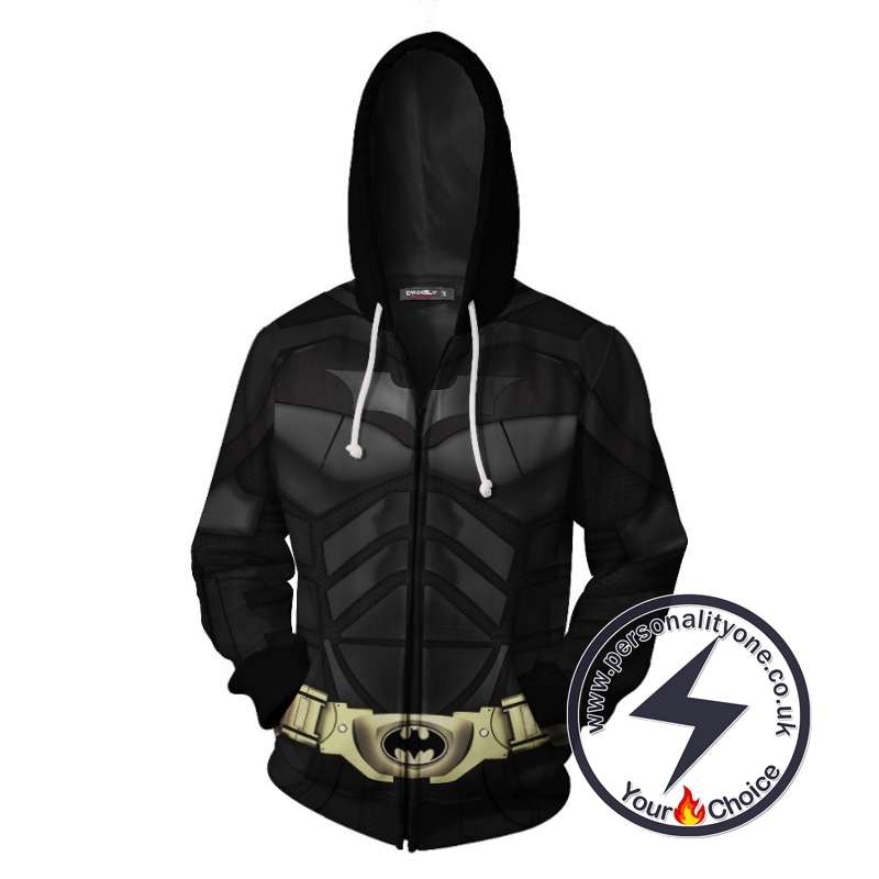 BATMAN - BATMAN 3D zip up Hoodie - BATMAN HOODIES